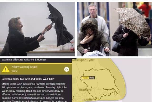 The Met Office has issued a Yellow Warning for high winds across Yorkshire.