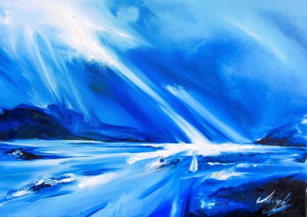 One of former soldier Adrian Wright's paintings.
