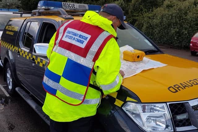 The coastguard are out.