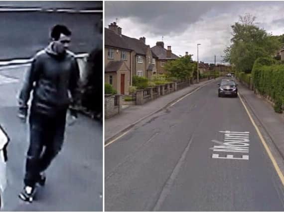 Police investigating a burglary in East Mount, Malton, want to trace the man in this CCTV image. Pictures: North Yorks Police/Google