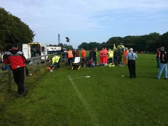 Twelve people were left injured, three seriously, from the serious crashes at Oliver's Mount.