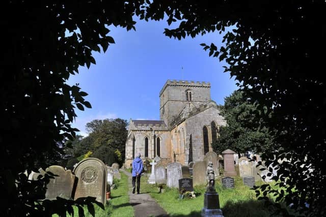 St Oswalds Church, Filey, is captured in the Autumn sunshine