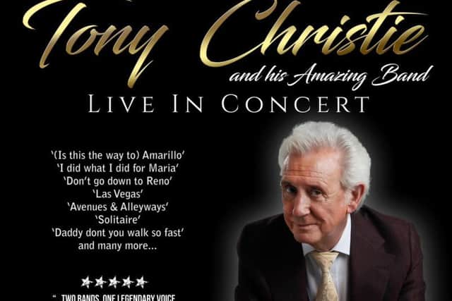 Tony Christie live in concert at Doncaster Dome, Friday, October 13, 2017.