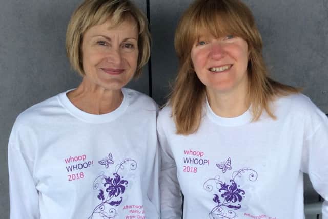 Dee Lynes and Shirley Brewer are raising funds for York Against Cancer