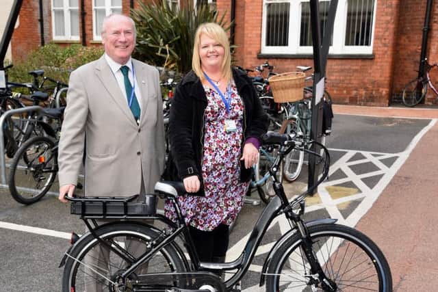 Cllr Andy Burton and Erika Speight
