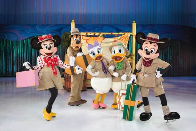 Disney On Ice stars Mickey and Minnie Mouse with pals on a Passport To Adventure which plays Sheffield's Fly DSA Arena from November 15 to 19, 2017