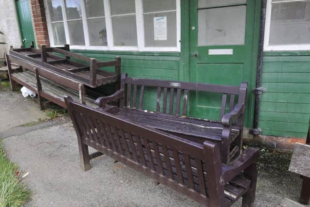The benches