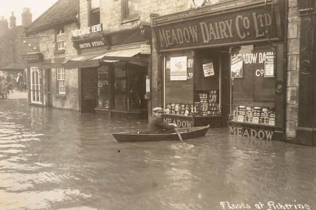 Floods of Pickering 1932 - one of the postcards up for sale.