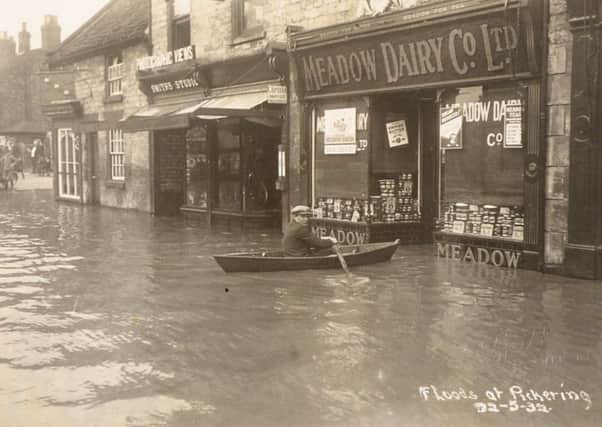 Floods of Pickering 1932 - one of the postcards up for sale.