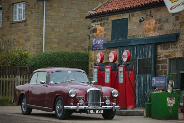 The set when filming took place in Lythe. Picture by Ceri Oakes.