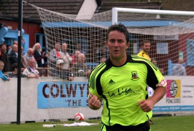 James Knowles in action from Bradford Park Avenue