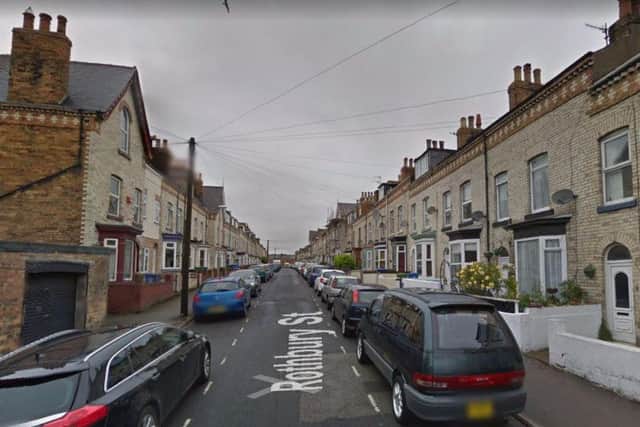 The burglary happened in Rothbury Street, Scarborough. Picture: Google
