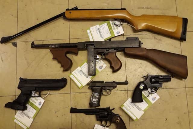 Weapons handed into North Yorkshire Police.