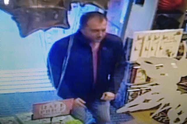 Do you know this man? Police want to speak to him in connection with the incident.