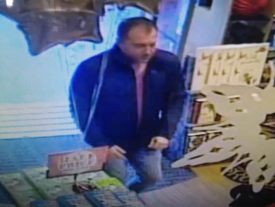 Do you know this man? Police want to speak to him in connection with the incident.