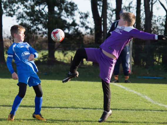 Heslerton Under-12s battle with Thornton Dale