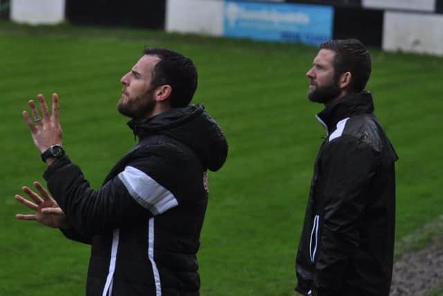Boro assistant manager Chris Bolder (left) has left the club to become manager of North Ferriby United