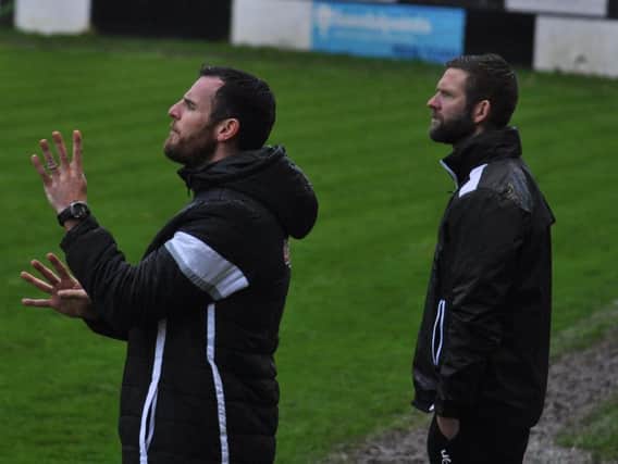 Boro assistant manager Chris Bolder (left) has left the club to become manager of North Ferriby United