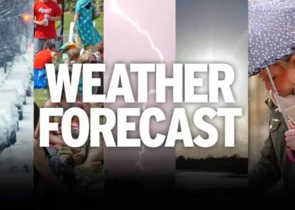 The week-ahead weather forecast with Trevor Appleton