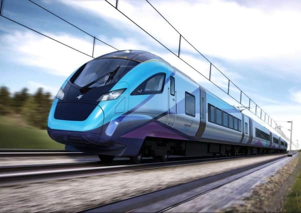 An artists impression of the new Transpennine Express trains