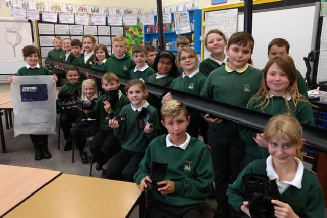 Year five pupils will be building a giant marble run.