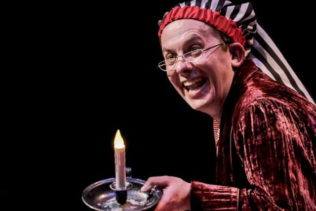Joey Hickman as Scrooge