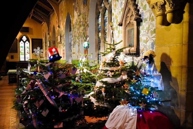 The Christmas tree festival runs at All Saints Church until 17 December.