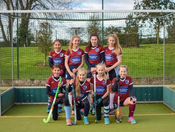 Some of the Scarborough Hockey Club youngsters whove been handed places on the  England Hockey Player Pathway                                   Picture by Will Palmer