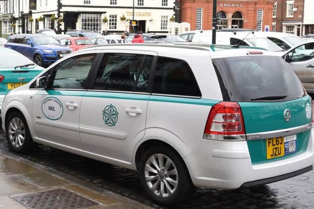 The new look East Riding taxis have a distinctive green and white colour scheme