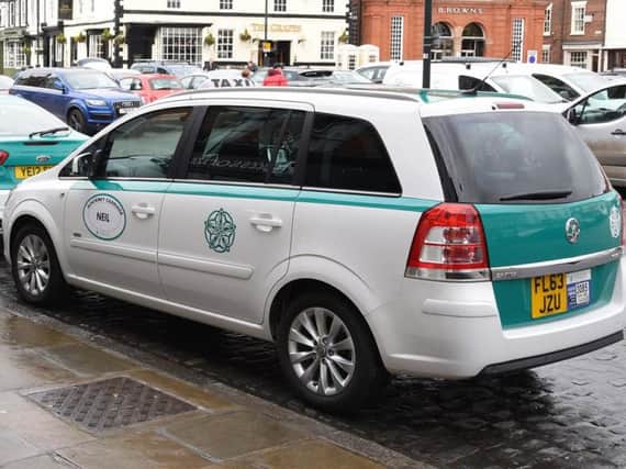 The new look East Riding taxis have a distinctive green and white colour scheme