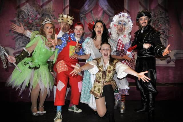The Spa Theatre in Scarborough offers Jack and the Beanstalk this festive season. The cast ready for the big show.pic Richard Ponter 175507h