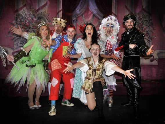 The Spa Theatre in Scarborough offers Jack and the Beanstalk this festive season. The cast ready for the big show.pic Richard Ponter 175507h