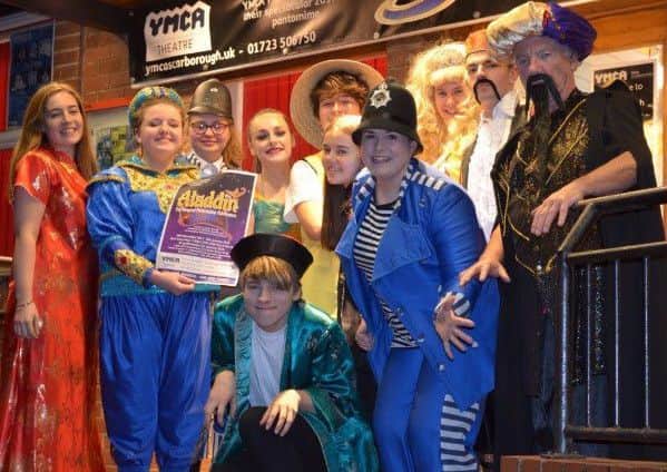 Cast of Aladdin at the YMCA Theatre.