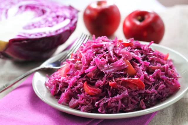 Slow-cooked red cabbage and apple is another fantastic way to get some much-needed nutrients.