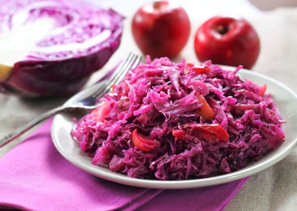 Slow-cooked red cabbage and apple is another fantastic way to get some much-needed nutrients.