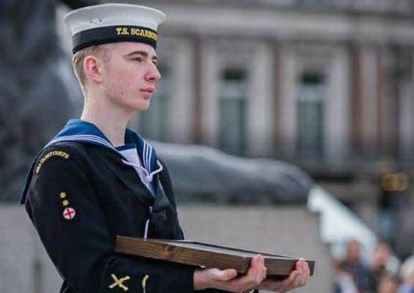 Brandon Palmer of Scarborough Sea Cadets