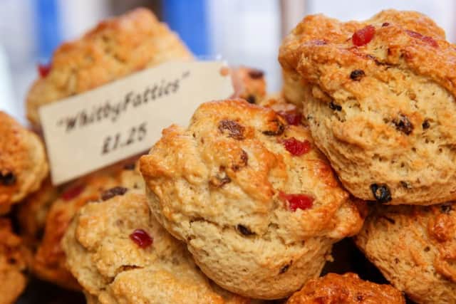 Freshly baked 'Whitby Fatties' which were known as Fat Rascals until Betty's claimed they owned the trademark.  Friday 27 October. Picture Ceri Oakes.