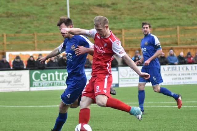 James Walshaw in action against Clitheroe