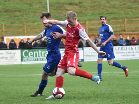 James Walshaw in action against Clitheroe