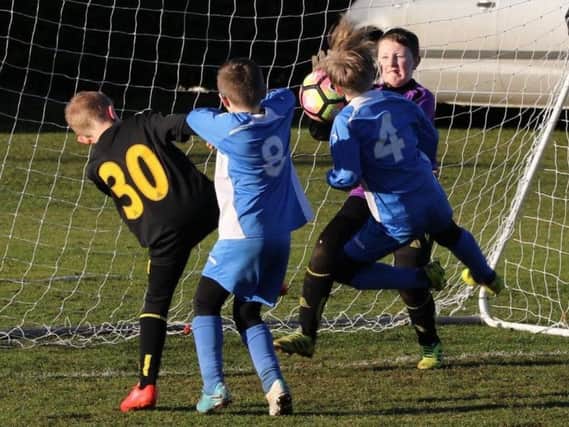 Heslerton Under-10s in action