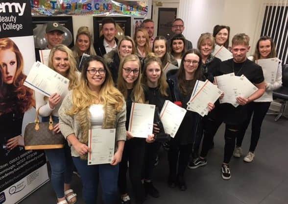 Students and tutors at The Academy in Norton and Scarborough celebrate at their annual evening.