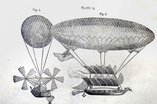 A copy of Sir George Cayleys airship design.