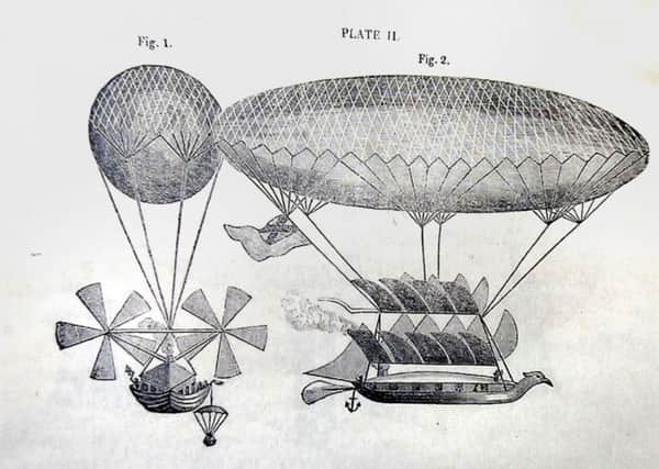 A copy of Sir George Cayleys airship design.