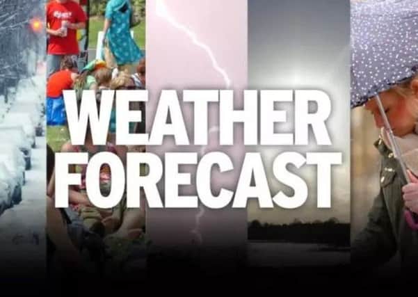 This weeks weather forecast for East Yorkshire and Ryedale.