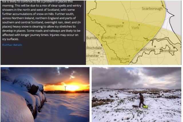 Yorkshire has been issued with two weather warnings this morning.
