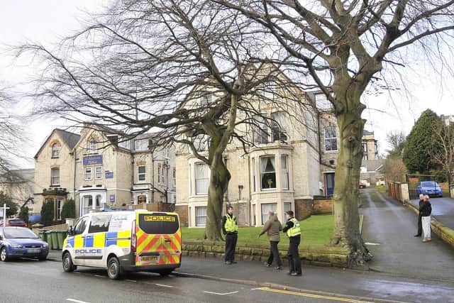 Police at the scene