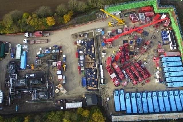 The KM8 site at Kirby Misperton, on the right of this photo