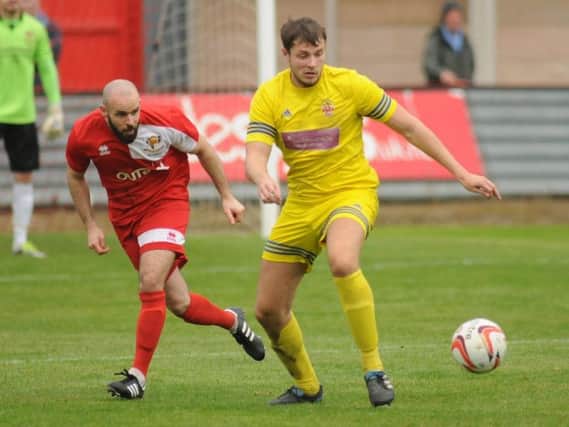 Paul Robson in action for Bridlington against Liversedge