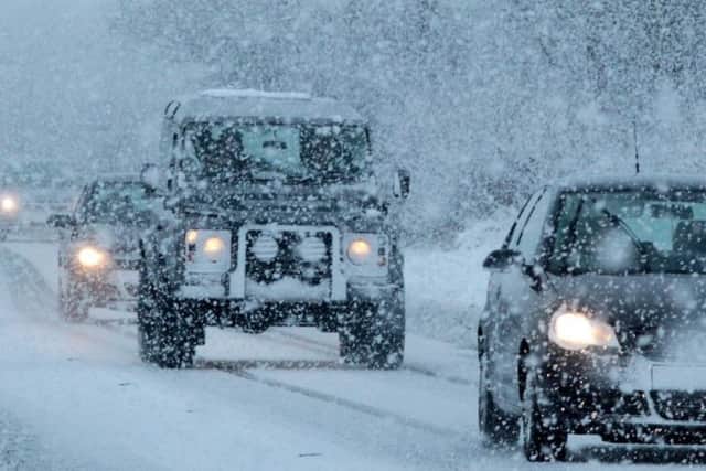 Winter driving.