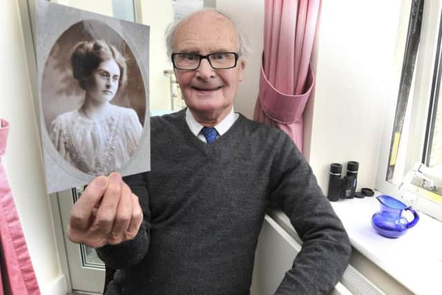 John Toy with a picture of his mum Violet